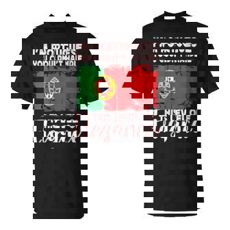 Portugal Flag Proud Elegant Portuguese Boyfriend Girlfriend T-Shirt | Mazezy