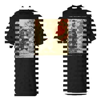 Possum Samurai Japanese Warrior Costume Sumi-e Art T-Shirt | Mazezy