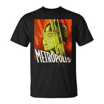 Póster De La Película Metropolis 1927 Cuello Camiseta unisex - Regaloses