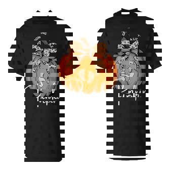 Pregnancy Announcement Growing Little Pumpkin Baby Fall T-Shirt | Mazezy