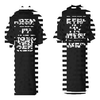 Pretend I'm A Mustard Greens Lazy Halloween Costume T-Shirt | Mazezy