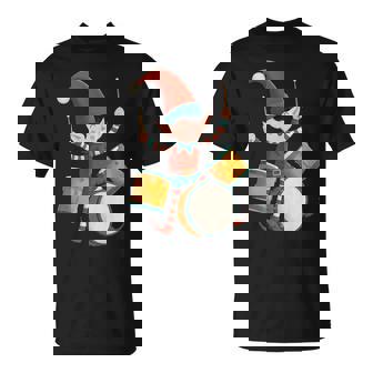 Pretty Drummer Elf For Christmas And Drums Lovers Tank Top T-Shirt | Mazezy