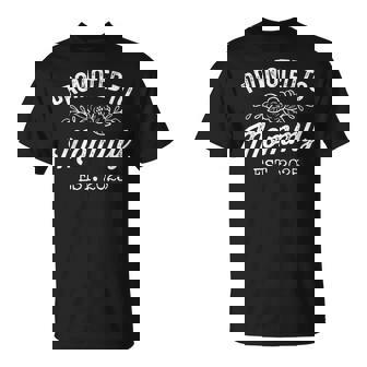 Promoted To Mommy Est 2025 Mom To Be First Time Mama T-Shirt - Monsterry