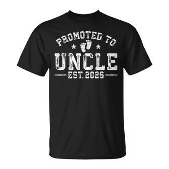 Promoted To Uncle Est 2026 Baby Announcement For Uncle T-Shirt | Mazezy