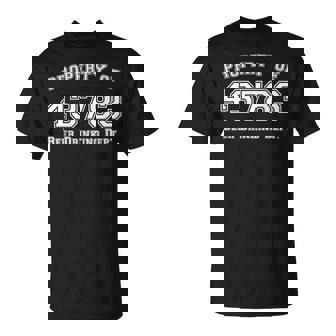 Property Of 43783 Somerset Ohio Beer Drinking Dept T-Shirt | Mazezy