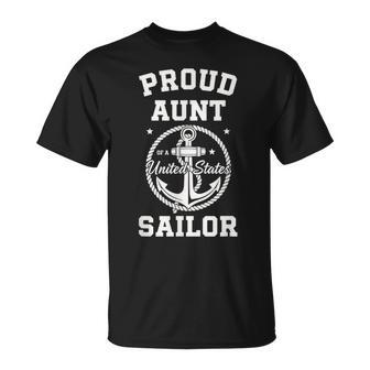 Proud Aunt Of A United States Sailor T-Shirt - Monsterry