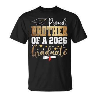 Proud Brother Of A 2026 Graduate Brother Graduation 2026 Bro T-Shirt - Seseable