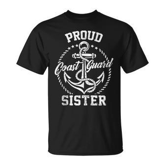 Proud Coast Guard Sister USCG Coastie Family Matching Tank Top T-Shirt | Mazezy