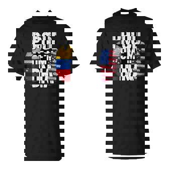 Proud Of My DNA Venezuelan American Venezuela USA America T-Shirt | Mazezy