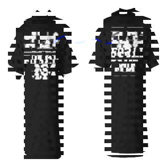 Proud Flag Football Mom Supporter T-Shirt | Mazezy