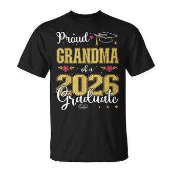 Proud Grandma Of A Class Of 2026 Graduate For Graduation T-Shirt - Thegiftio UK