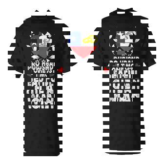 Proud Husband Of Beautiful Chilean Wife Chile Flag Tank Top T-Shirt | Mazezy