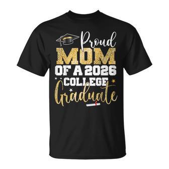 Proud Mom Of 2026 Graduate College Graduation Party T-Shirt - Seseable