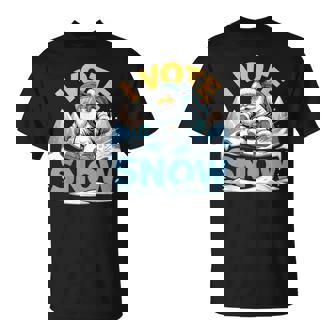 Proud Supporter Of Snow Days Santa Snowboarder Tee T-Shirt | Mazezy