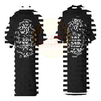 Proud Wife Of Coast Guard Veteran Patriotic T-Shirt | Mazezy