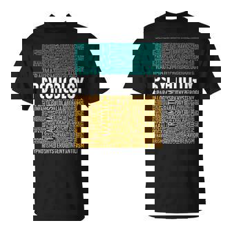 Psychology Word Cloud Psychologist Psychiatrist Therapist T-Shirt | Mazezy