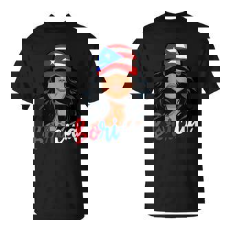 Puerto Rican Girl Puerto Rico Flag Proud Boricua Women T-Shirt - Monsterry