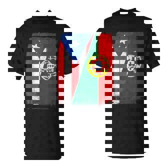 Puerto Rican Portuguese Flag Puerto Rico Portugal Heritage T-Shirt | Mazezy