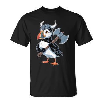 Puffin Viking Scandinavia Viking Norse Icelandic Iceland T-Shirt - Thegiftio UK
