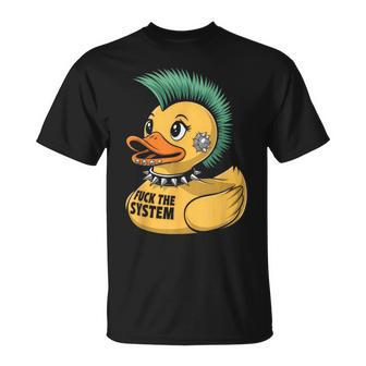 Punk Es Duck Rock Ducker Anarchy Punker Camiseta unisex - Regaloses