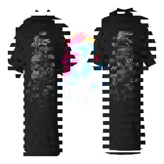 Punk Primate Cyber Punk Gorilla T-Shirt - Cadeauxyz
