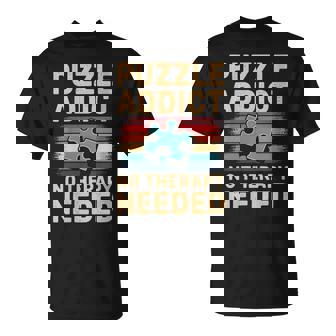 Puzzle Adicto Divertido Rompecabezas Cuello Camiseta unisex - Regaloses