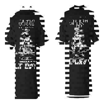 Raccoon Bodybuilder X Eat Trash Lift Heavy T-Shirt - Thegiftio