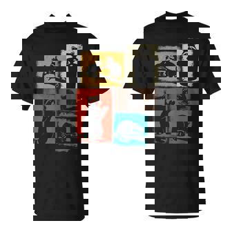 Raccoon Vintage Collage Trash Panda Lover T-Shirt | Seseable FR