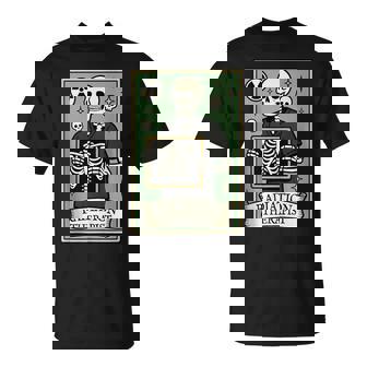 Radiation Therapist Tarot Card Skeleton Oncology Rad Therapy Tank Top T-Shirt | Mazezy