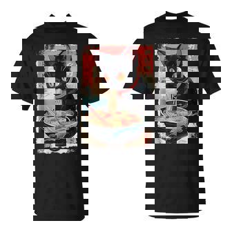 Ramen Noodles Cat Japan Y2k Kawaii Retro Cats Manga Anime T-Shirt - Thegiftio