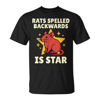 Rats Spelled Backwards Is Star Rat T-Shirt | Mazezy