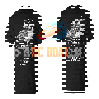 RC Captain Radio Controlled Boat Okay Remote Control Boat T-Shirt | Mazezy