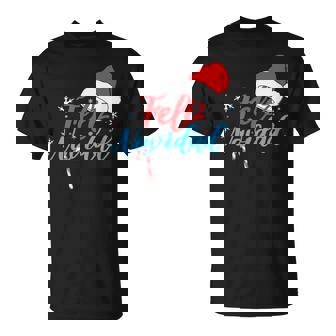 Regalos Originales De Navidad Para Familias Co Feliz Navidad Adultos Y Niños Negro Talla Manga Larga Cuello Redondo Jersey Comodidad Fiesta Navidad Camiseta unisex - Regaloses