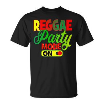 Reggae Party Mode On T-Shirt | Mazezy