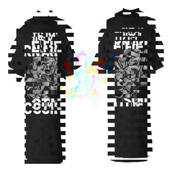 This Is My Ren Faire Costume T-Rex Dinosaur Medieval Knight T-Shirt | Mazezy