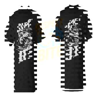 Respect The Bite Fishing Enthusiast Bass T-Shirt | Mazezy