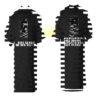 Retired E-9 Command Master Chief Petty Officer CMDCM Rank T-Shirt | Mazezy