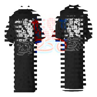 Retro American Coquette Bow 250 Flag Tee 4th Of July T-Shirt | Mazezy