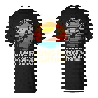 Retro Cat Surely Not Everyone Was Kung Fu Fighting T-Shirt | Mazezy