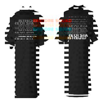 Retro Classic Cars Squad Auto Vintage Vehicle Restorator T-Shirt | Mazezy