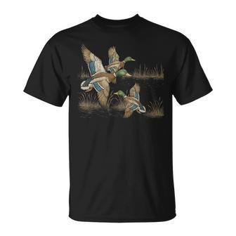 Retro Duck Nature 90S Vintage Wildlife Mallard T-Shirt - Monsterry