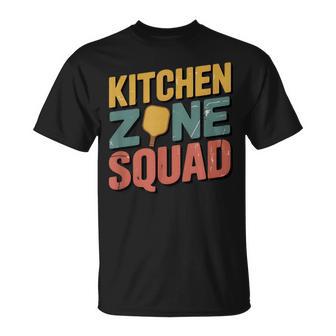 Retro Faded Pickleball Humor Kitchen Zone Squad T-Shirt - Thegiftio UK