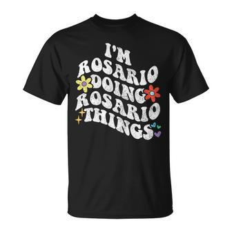 Retro Groovy Im Rosario Haciendo Rosario Cosas Divertidas Madre Camiseta unisex - Regaloses