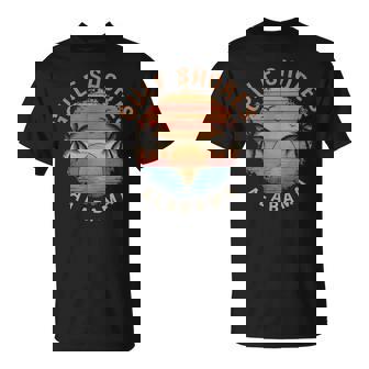 Retro Gulf Shores Alabama Drawing T-Shirt | Mazezy