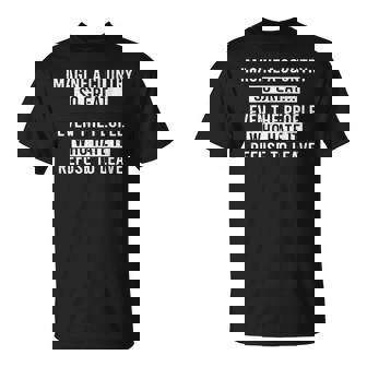 Retro Imagine A Country So Great On Back T-Shirt | Seseable CA