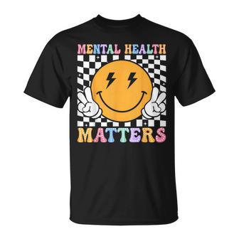 Retro Mental Health Matters Human Brain Illness Awareness T-Shirt - Thegiftio UK