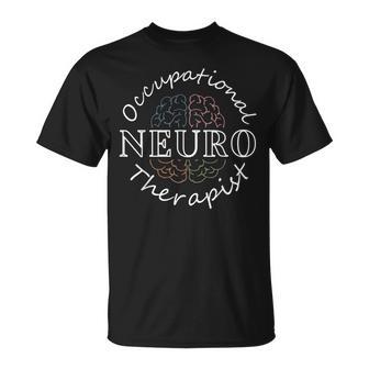 Retro Neuro Occupational Therapist Anatomy Brain Ot Therapy T-Shirt - Thegiftio UK