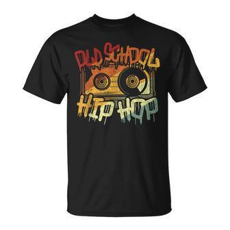 Retro Oldchool Hip Hop Graffiti Kassette 80Er 90Er Jahre T-Shirt - Geschenkecke