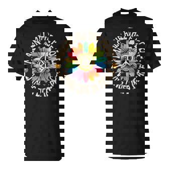 Retro Peace Flower Imagine All The People Boho Hippie 70S T-Shirt | Seseable FR