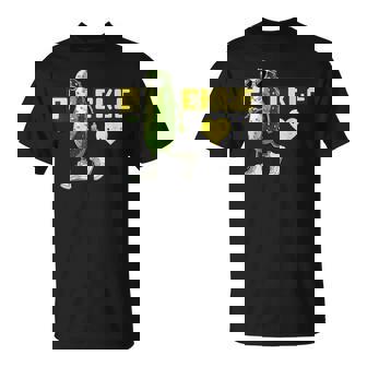 Retro Pickleball Basic Sport Quote Cucumber Slay Meme T-Shirt | Mazezy